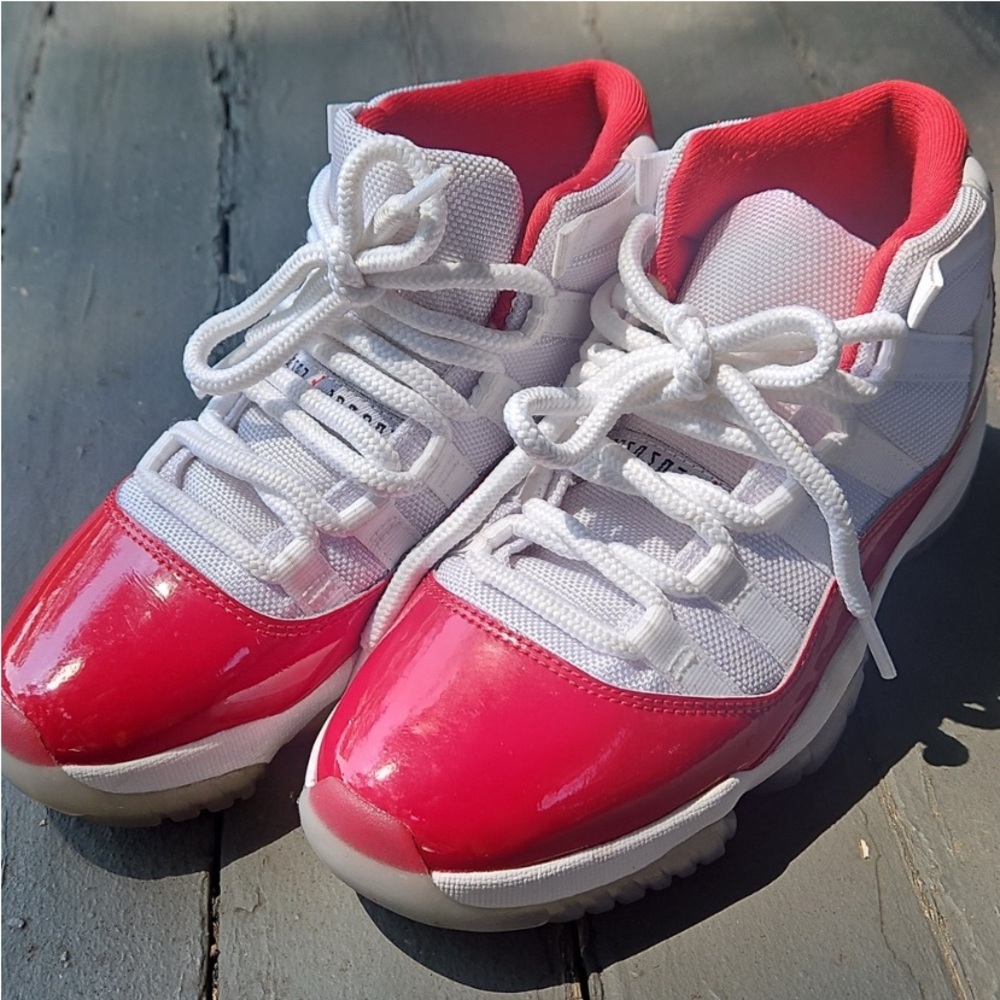 Boys Air Jordan 11 Cherry Retro